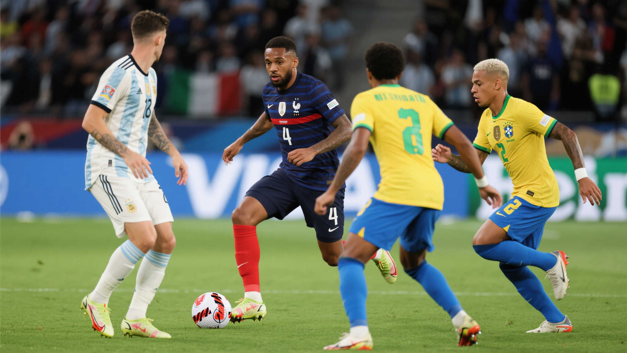 势均力敌:近6次欧洲南美足球对决鏖战90分钟 纵观近几年的比赛,“稳定”一词常被用于形容典型的欧